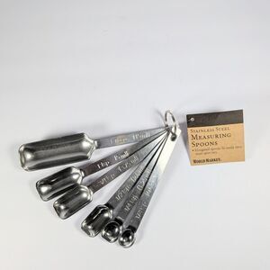World Market Stainless Steel Elongated Measuring Spoon Set